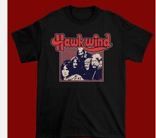 New popular HAWKWIND Band member T-shirt Black All size Shirt