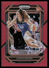 Leigha Brown /199 2023-24 Panini Prizm WNBA Red Prizm Connecticut Sun #146