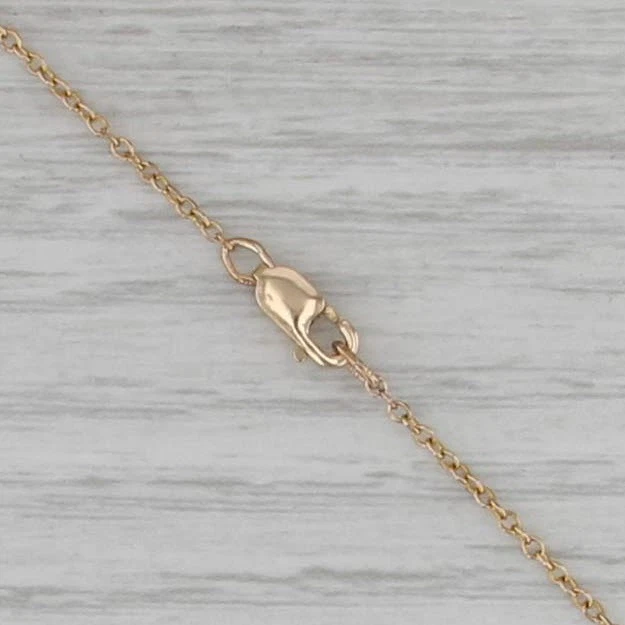 Landstroms Black Hills Gold Leaf Necklace 10k Yellow Rose Green Gold 15.75" - Image 4 of 4