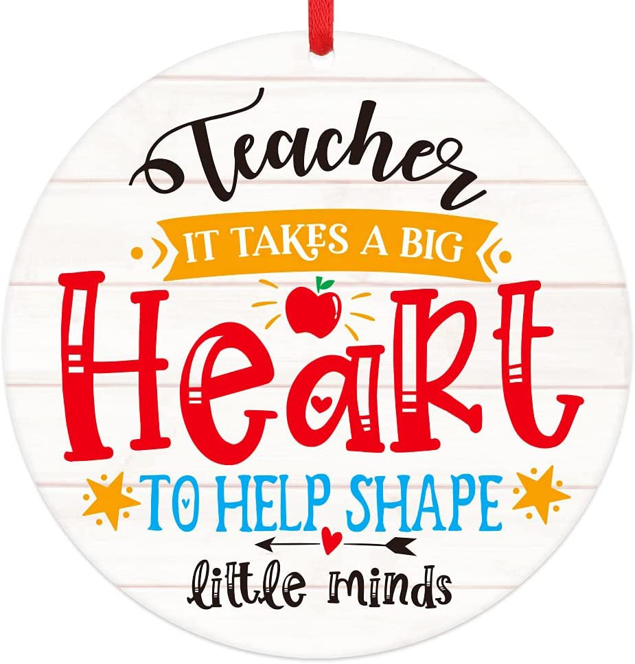 Teacher Ornaments 2025  Teacher Appreciation Gifts for Women Teacher Ornament...