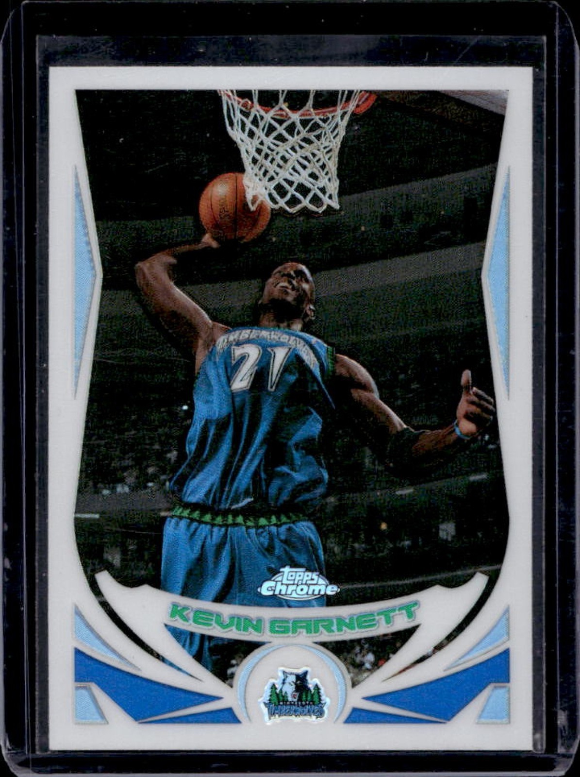 2004-05 Topps Chrome Kevin Garnett Refractor #21 Timberwolves
