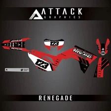 Attack Graphics Custom Renegade Complete Bike Graphics Kit For Honda CRF450RL