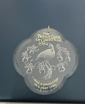 Hallmark Keepsake Ornament 12 Days of Christmas Acrylic Partridge 1984