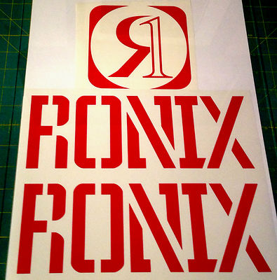 RONIX RED PARKS CAMBER LOGO STICKER You Get 2 WAKEBOARD DECAL