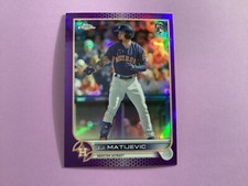 2022 Topps Chrome Update Purple J.J. Matijevic RC #USC-190 Ex+