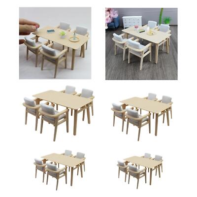 Puppenhaus Tisch Stuhl Set Rollenspiel Requisiten für DIY Projekte Feengarten