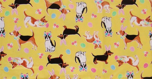 Mainstream Easter Bunny Vinyl Flannel Back Tablecloths Various Styles and sizes - Picture 34 of 40