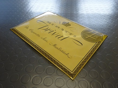 Muratti Privat altes Blechschild aus Berlin um 1935 - Bild 4 von 7