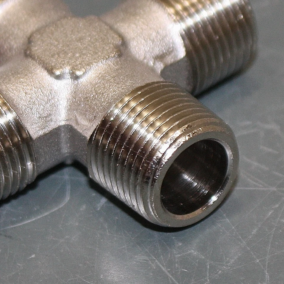 (23) McMaster Carr Cross Fittings, 3/8" BSPP Threaded Pipe, High-Pressure Brass - Image 4 of 4