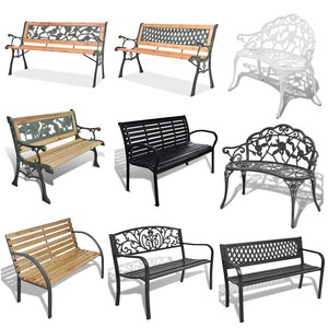 Details About 2 Seater Outdoor Garden Bench Cast Iron Legs Patio Park Seat Chair Patio Indoor