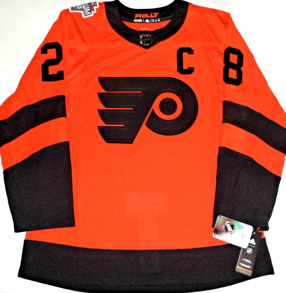 Claude Giroux Philadelphia Flyers Adidas Orange Jersey