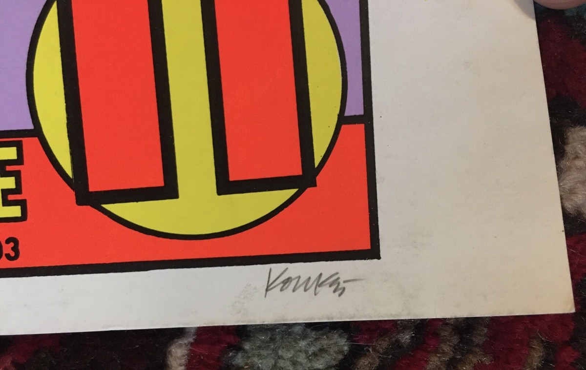1995 KOZIK POSTER - Straight White Male Art Show - RARE! Signed