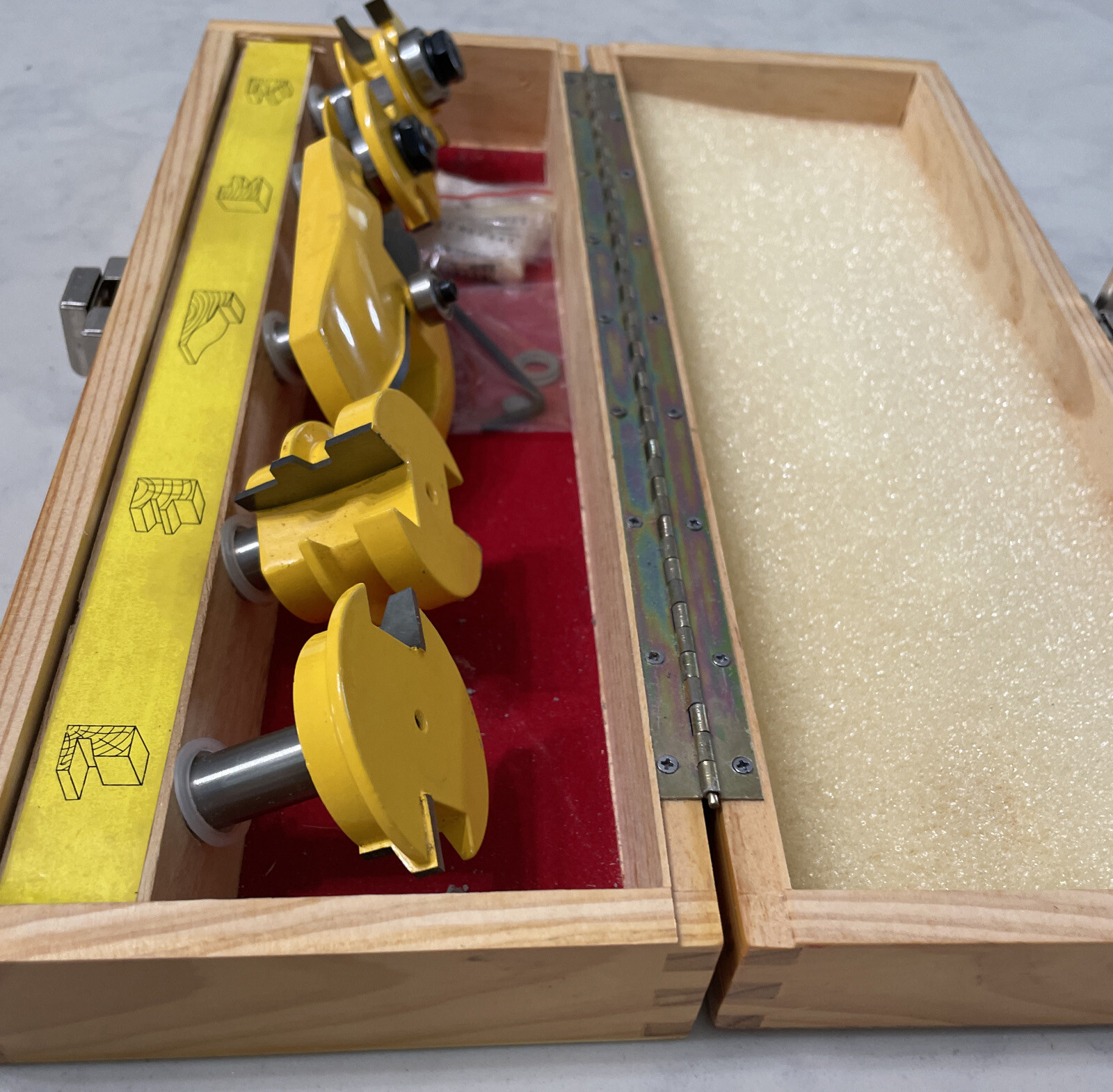 5 Large Ogee Door Router Bit Set 1/2" Shank Yonico 12530