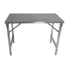 Edelstahl Arbeitstisch klappbar versch, Maße 80 - 1200 mm Edelstahltisch Allpax