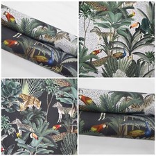 OUTDOOR FABRIC TROPICAL JUNGLE DESIGN Water Repellent, UV Resistant, Waterproof