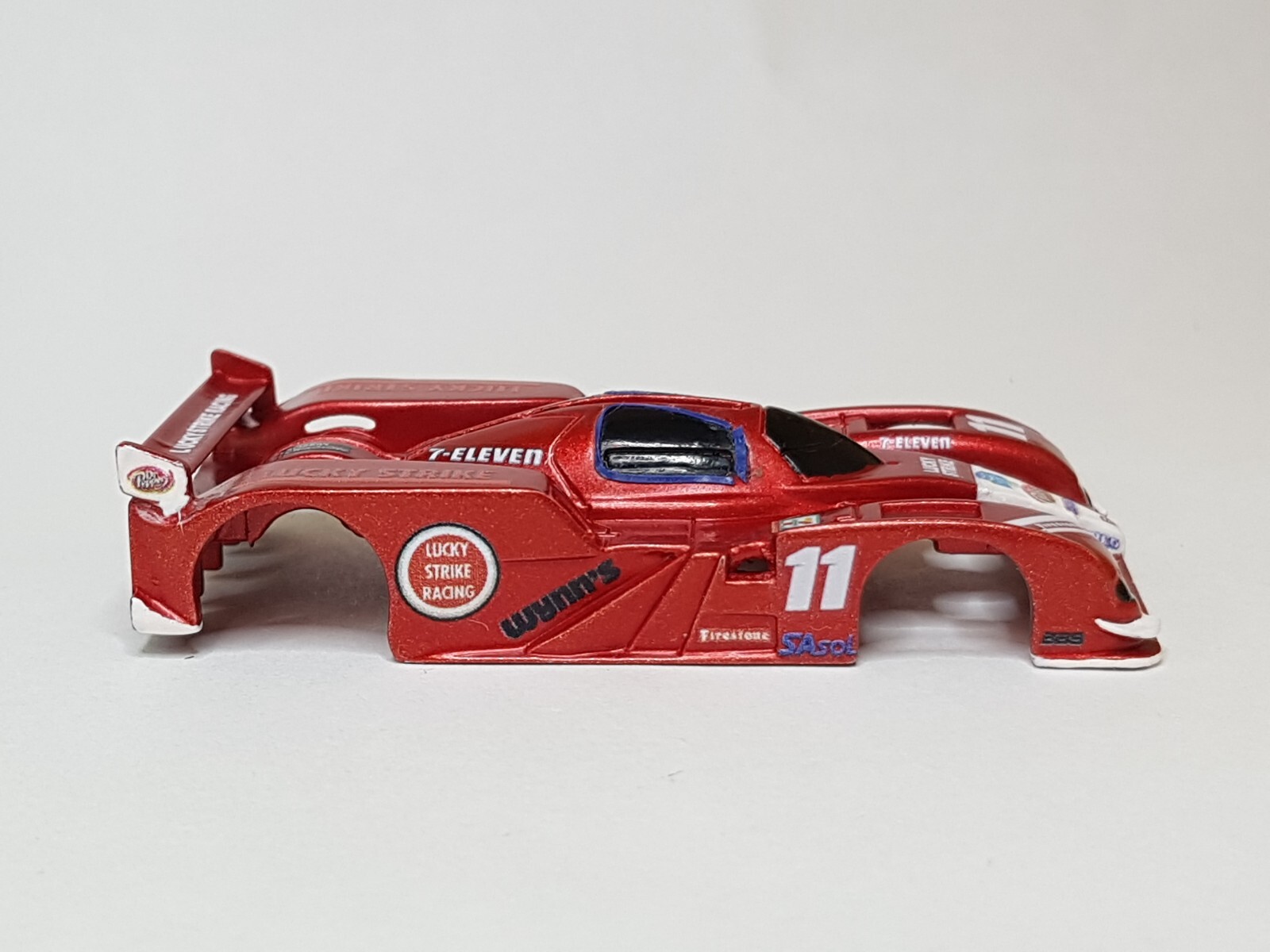 Tomy Afx Slot Car Custom Audi R18 Ho Scale Fit On Chassis 1.7 Used Body