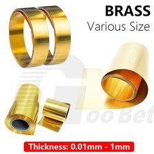 Brass Sheet Roll Metal Foil Plate Strip Band 0.01mm-1mm Thick, 10mm-300mm Width