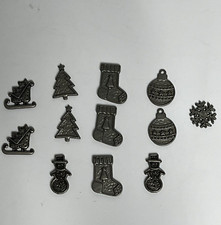 Lot 12 Embellishments for Junk Journal or Scrapbook - Christmas theme