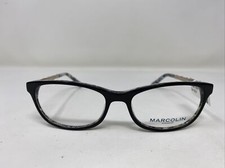 MARCOLIN EYEGLASSES FRAME MA5014 005 53-16-135 BLACK MARBLE FULL RIM 4408