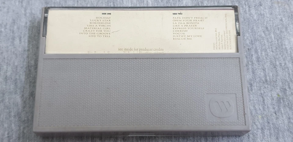 Madonna ~ The Immaculate Collection ( Malaysia Press ) Cassette  - Image 3 of 4