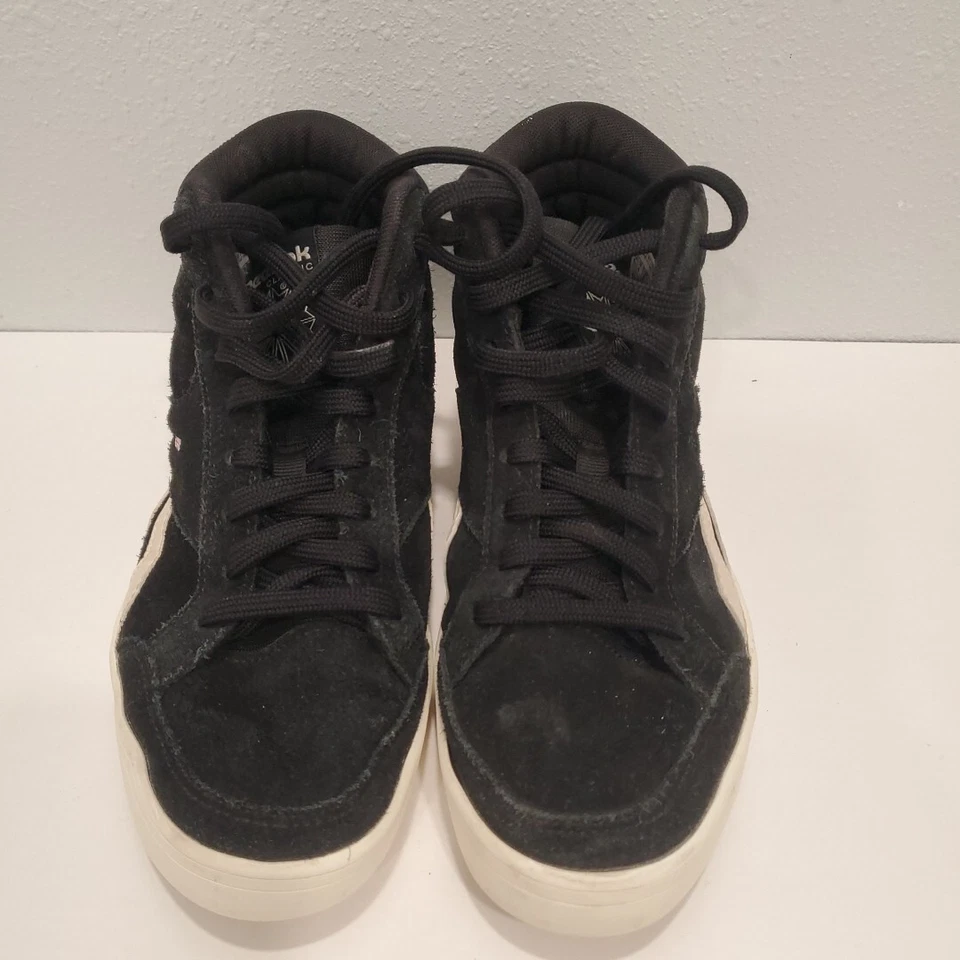 Reebok Classic Gamuza Negro Blanco Rayas Talla 6.5 Foto 2 de 4