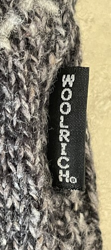 Woolrich Vtg Wool Knit Sweater Woman’s Large Pullover Black Heather - Picture 6 of 13