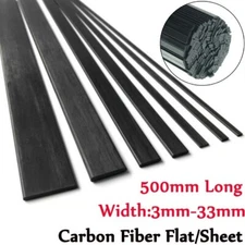 10 * 500mm Carbon Fiber Flat Strip Square Sheet Bar Plate For RC Airplane Parts