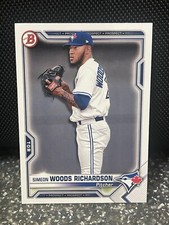 2021 Simeon Woods Richardson #BP-95 Bowman Toronto Blue Jays Free Shipping