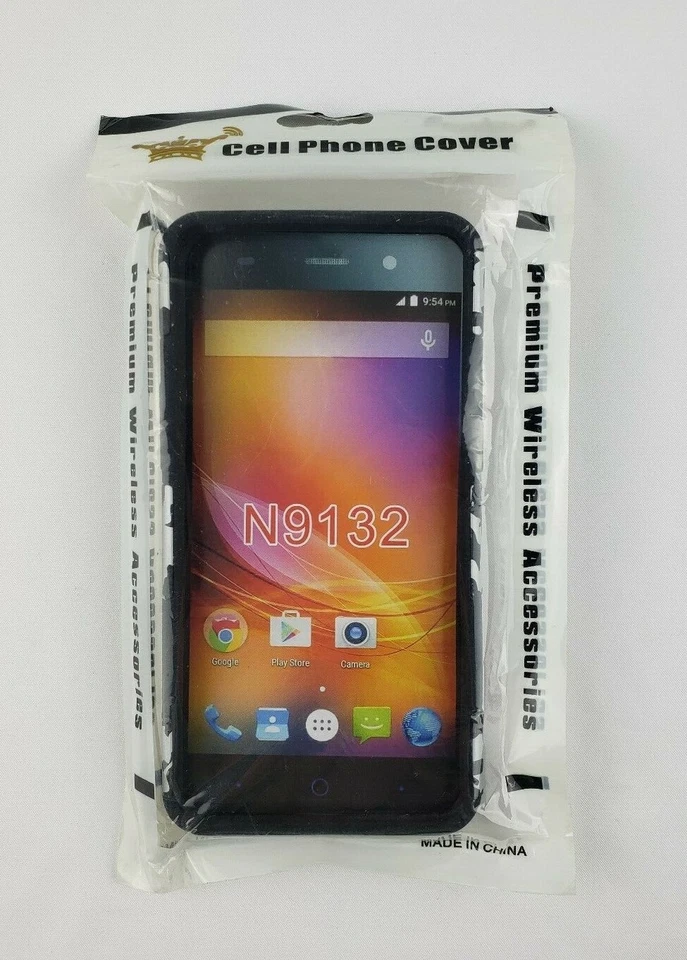 HR Wireless Black Leopard Print Hybrid Phone Case for ZTE Prestige N9132 - Image 2 of 2