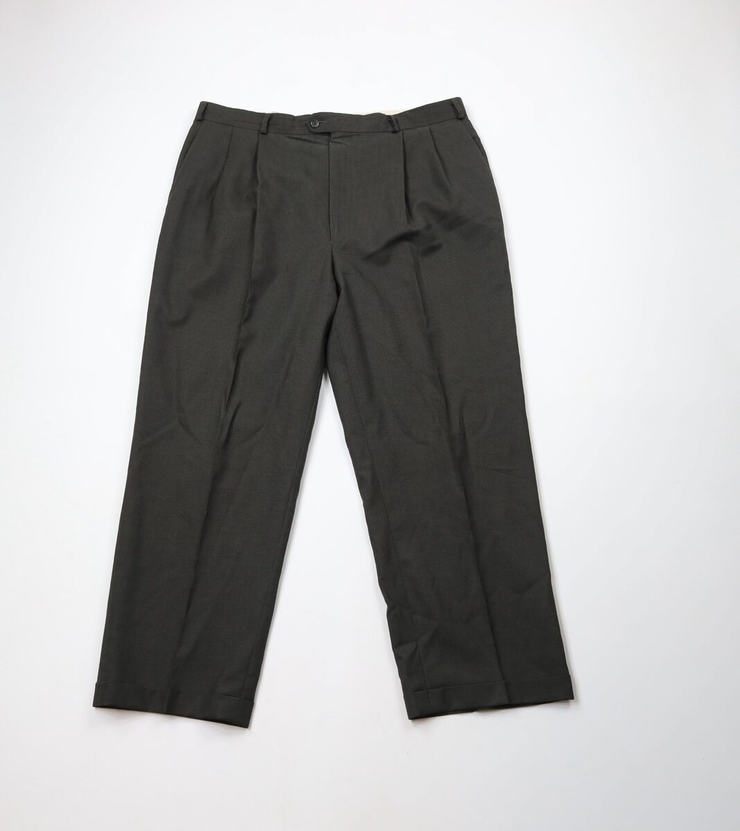 Vintage 90s Streetwear Mens 38x28 Wool Houndstooth Wide Leg Vintage 90s Streetwear Mens 38x28 Wool Houndstooth Wide Leg