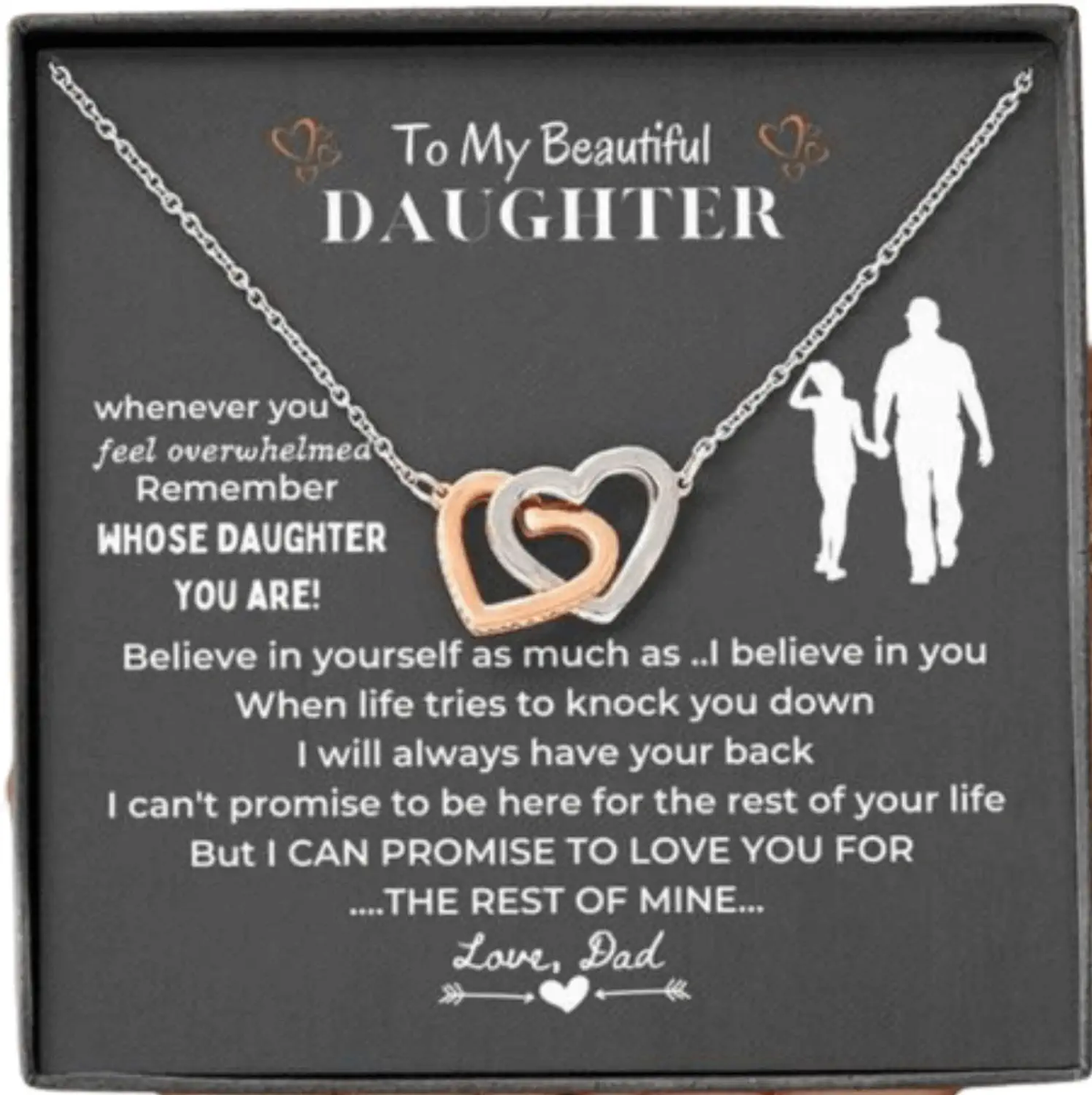 Clover Necklace S925 Sterling Silver Daughter Gift From Dad
