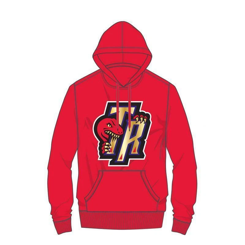 Youth Toronto Raptors Red/Black Outside the Key Pullover Hoodie