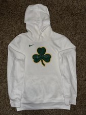 Youth Boston Celtics Nike White 2018/19 City Edition Essential Pullover Hoodie