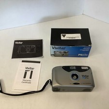 Vintage 1997 Vivitar PS65s 35mm Point  Shoot Film Camera w/Box  Manual