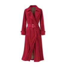 Red Cord Corduroy Full Length Coat Newport News Uk 18 Us 16 Free Uk Pp