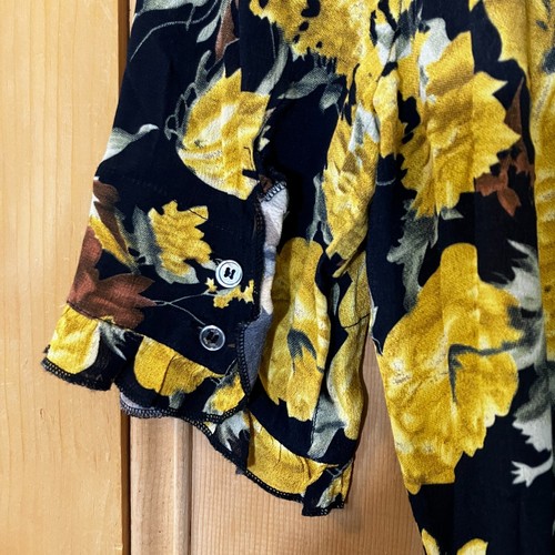 Abito midi Sea New York donna Ella stampa floreale completo avvolgente taglia 6 giallo SP EXC - Foto 7 di 11