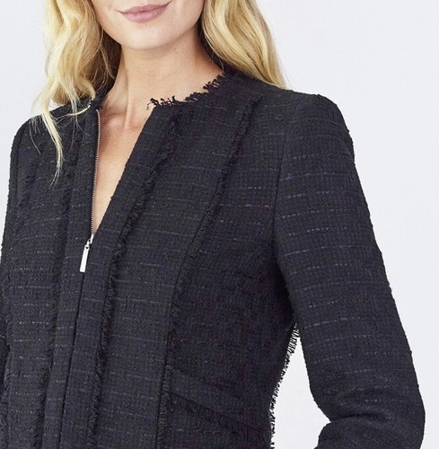 Black Tweed Jacket, UK 8, BNWT £249 
