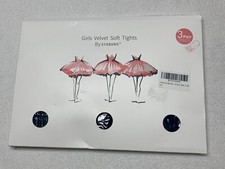 3 Pack EVERSWE Girl's Velvet Soft Tights NAVY Size 8/10 NEW IN PKG