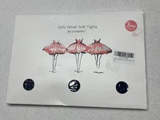 3 Pack EVERSWE Girl's Velvet Soft Tights NAVY Size 8/10 NEW IN PKG