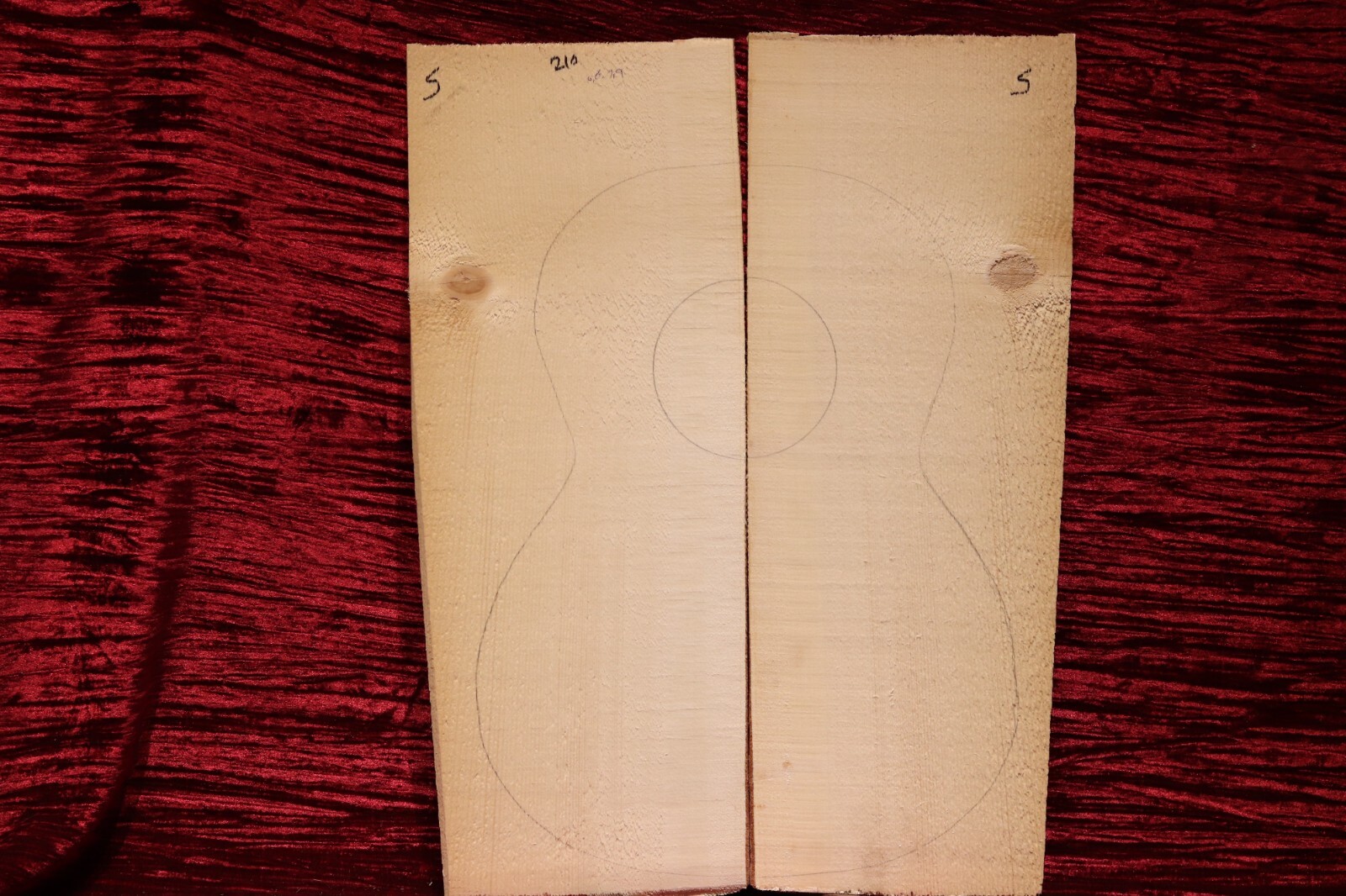 Set coperta chitarra in abete per liutai foto 3