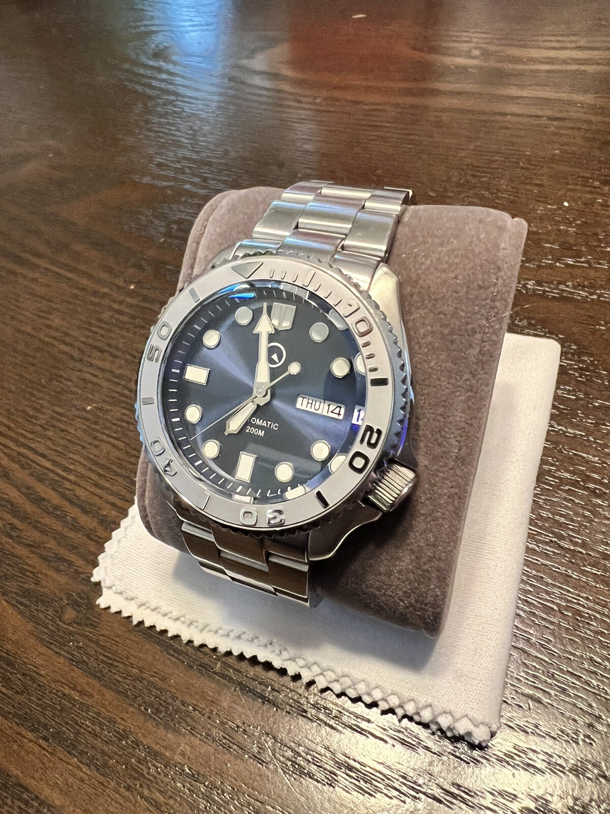 Islander Watch ISL18 Blue Dial 43mm Automatic Dive Watch eBay