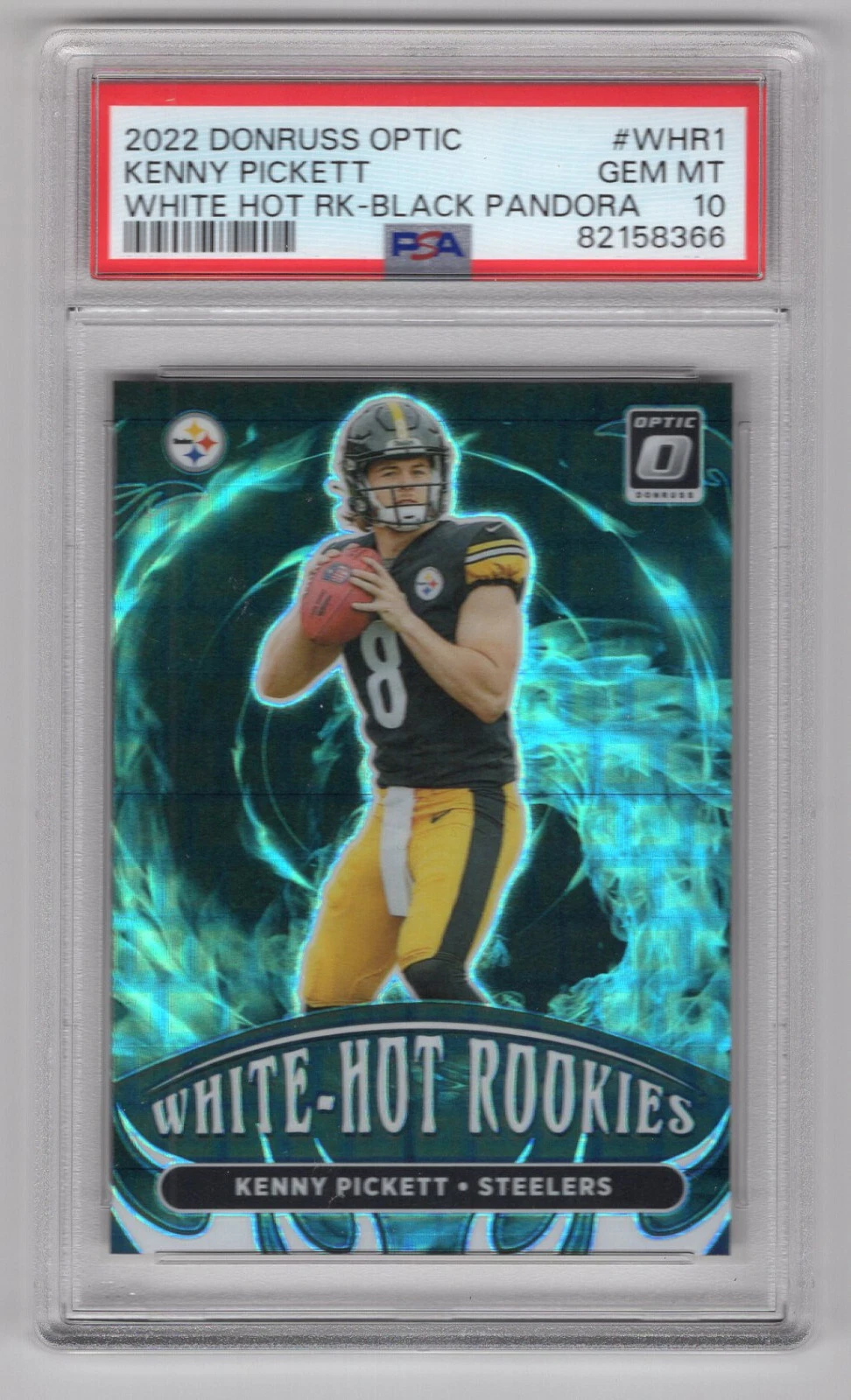 Kenny Pickett Panini Donruss Optic White Hot Rookies #WHR1 Black Pandora