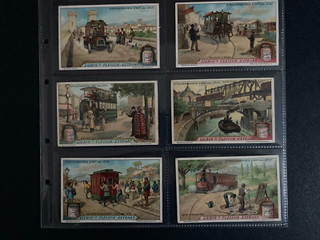 trade cards Liebig tramways of yesterday & today S1104 1914 full set