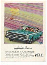 Original 1966 Ford Fairlane Gt Vintage Print Ad Fairlane Gt - For Very Lively Original 1966 Ford Fairlane Gt Vintage Print Ad Fairlane Gt - For Very Lively