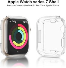 Soft TPU Full Screen Protector watch Case Cover For Apple Watch Series 7 41/45MM