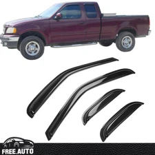 For 97-03 Ford F150 F250 Extended Cab Window Visor Rain Deflector Guard 4PCS Set