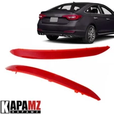 Fits 2015 2016 2017 Hyundai Sonata Rear Bumper Reflector Side Marker Light Cover