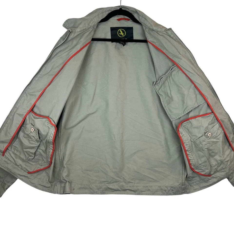 Abrigo de exterior de algodón para hombre Aigle talla XL caqui-verde Foto 4 de 4