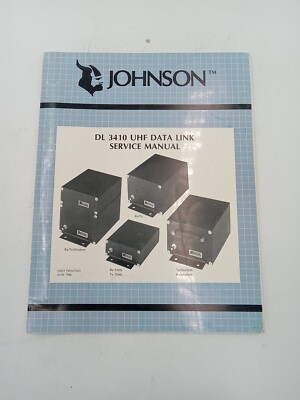 E.F. Johnson DL 3410 UHF Data Link Service Manual | eBay