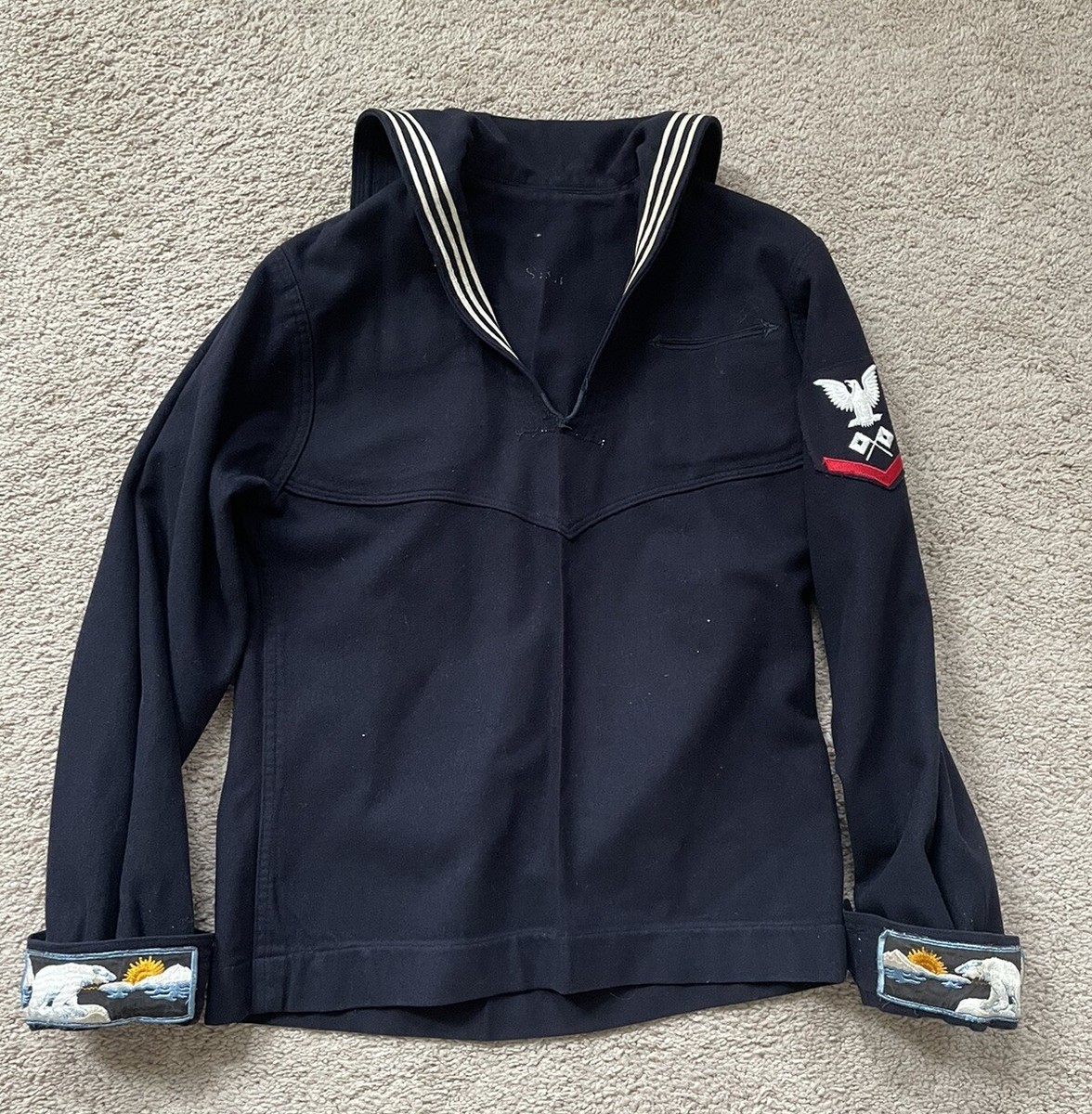 Vietnam US Navy Dress Blue Uniform Jumper Polar Bear Liberty Cuffs